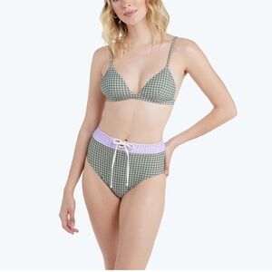 SUMMERSALT Triangle Bikini high rise Bottom SIZE 8 10 in lavender and ivy NEW